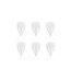 Lot de 6 Verres à Vin Réutilisable Plastique 18cl Blanc-1