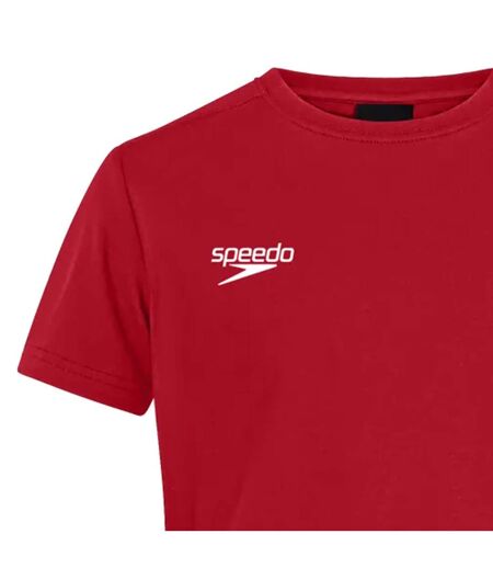 Mens Club Logo T-shirt Red Speedo