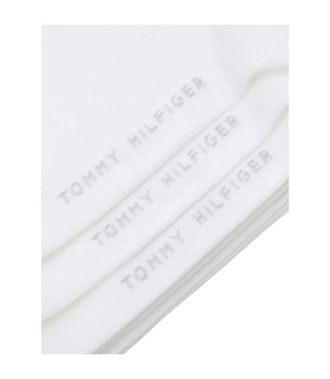 Socquettes Motif/style Uni Homme Blanc Tommy Hilfiger-2