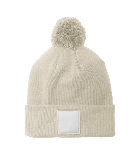 Bonnet Motif/style Pompon Blanc Cassé Blanc Beechfield