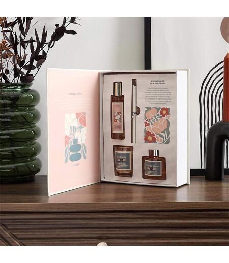 Coffret Senteur Parfumée Flower 25cm Fleur de Coton