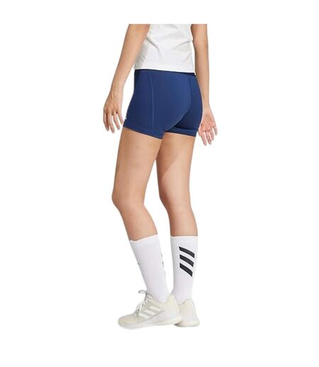 Short De Course Volley-ball Techfit Femme Bleu Marine Foncé Blanc Adidas