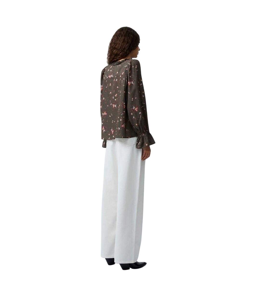 Blouse Manches Longues Carina Femme Kaki French Connection-3