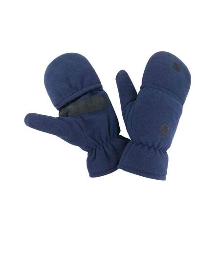 Result Unisex Adult Fingerless Gloves (Navy)
