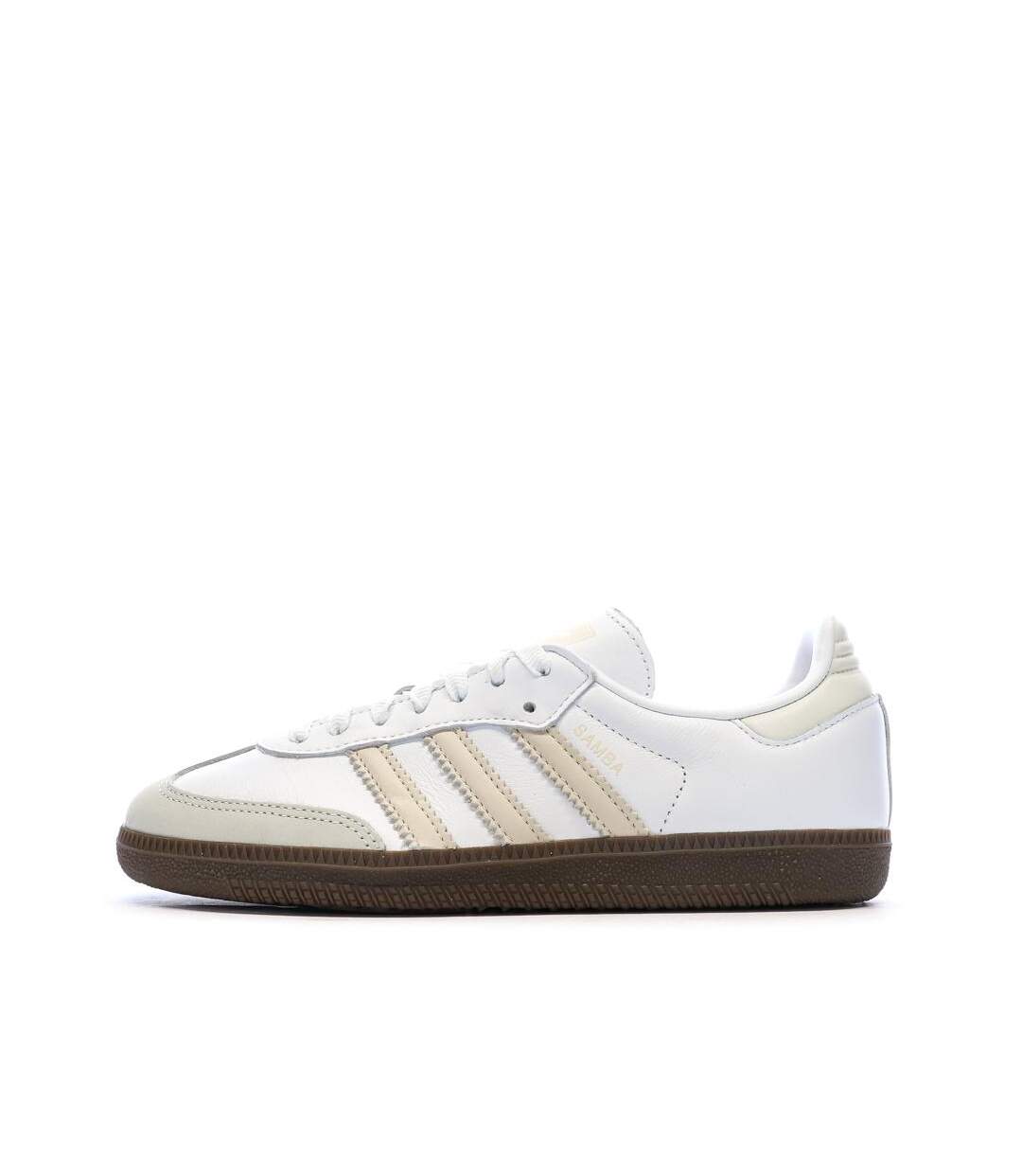 Samba baskets blanches/beige femme adidas-1
