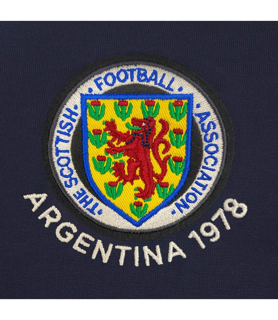 T-shirt Motif/style Rétro Homme Bleu Marine Scottish FA-3