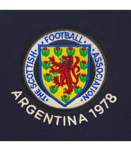 T-shirt Motif/style Rétro Homme Bleu Marine Scottish FA