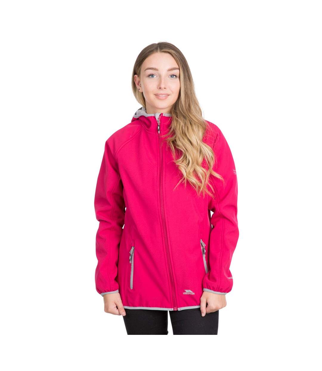 Veste softshell et polaire emery femme rose Trespass-3