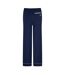 Pantalon Femme Bleu Marine Couture-2