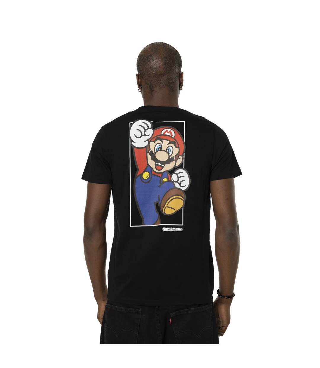 T-shirt en coton homme regular fit avec print Super Mario Bross Capslab-4