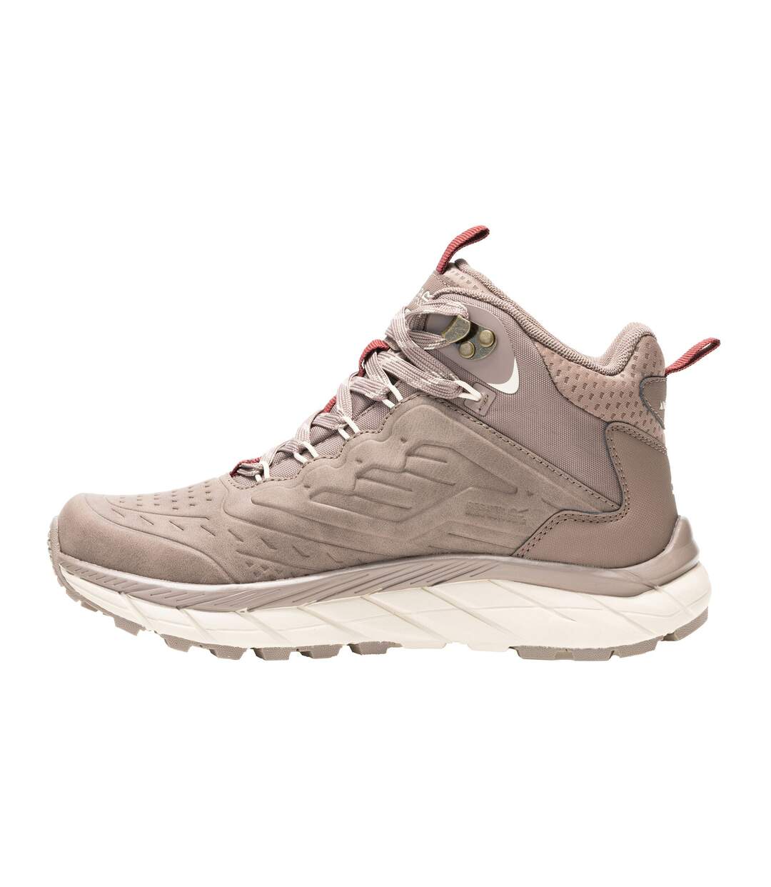 Chaussures Montantes De Marche Derino Femme Marron Foncé Beige Clair Regatta-3