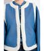 Gilet berger denim façon mouton retourné-4