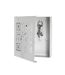 Boîte à Clés Métal QR Code 24cm Blanc-2