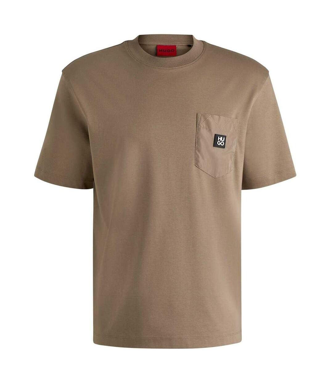T-shirt Motif/style Logo Homme Marron Hugo-2