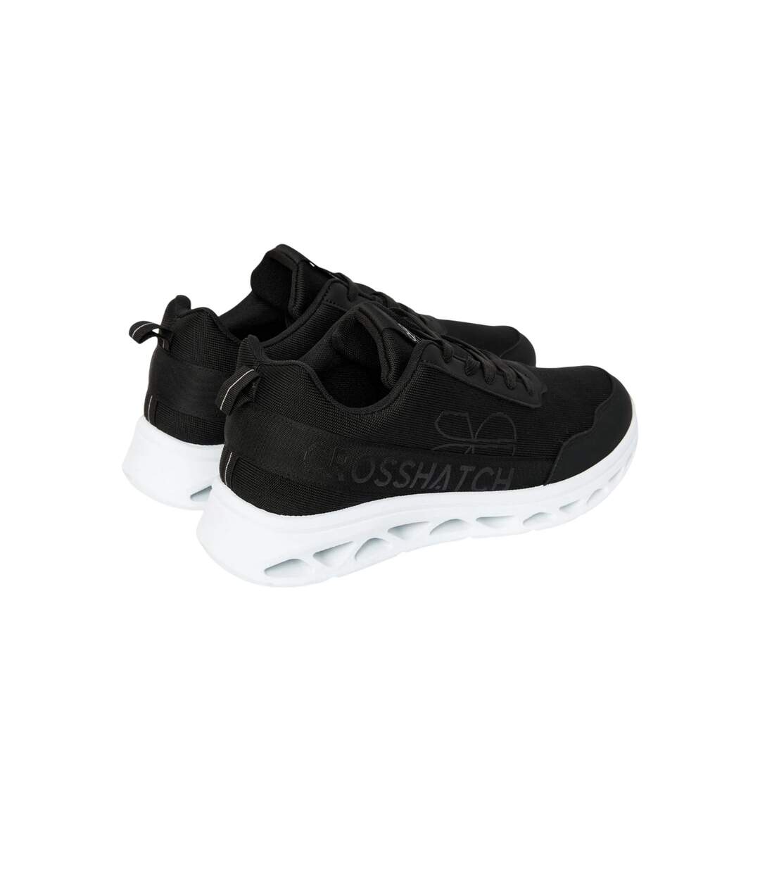 Baskets Jesmond Homme Noir Blanc Crosshatch-2