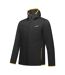 Veste Hybride Chinée À Capuche Andreson Homme Noir Jaune Sombre Regatta-4