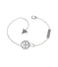 Rhodium Plated Circular Bracelet One Size Silver Guess-1