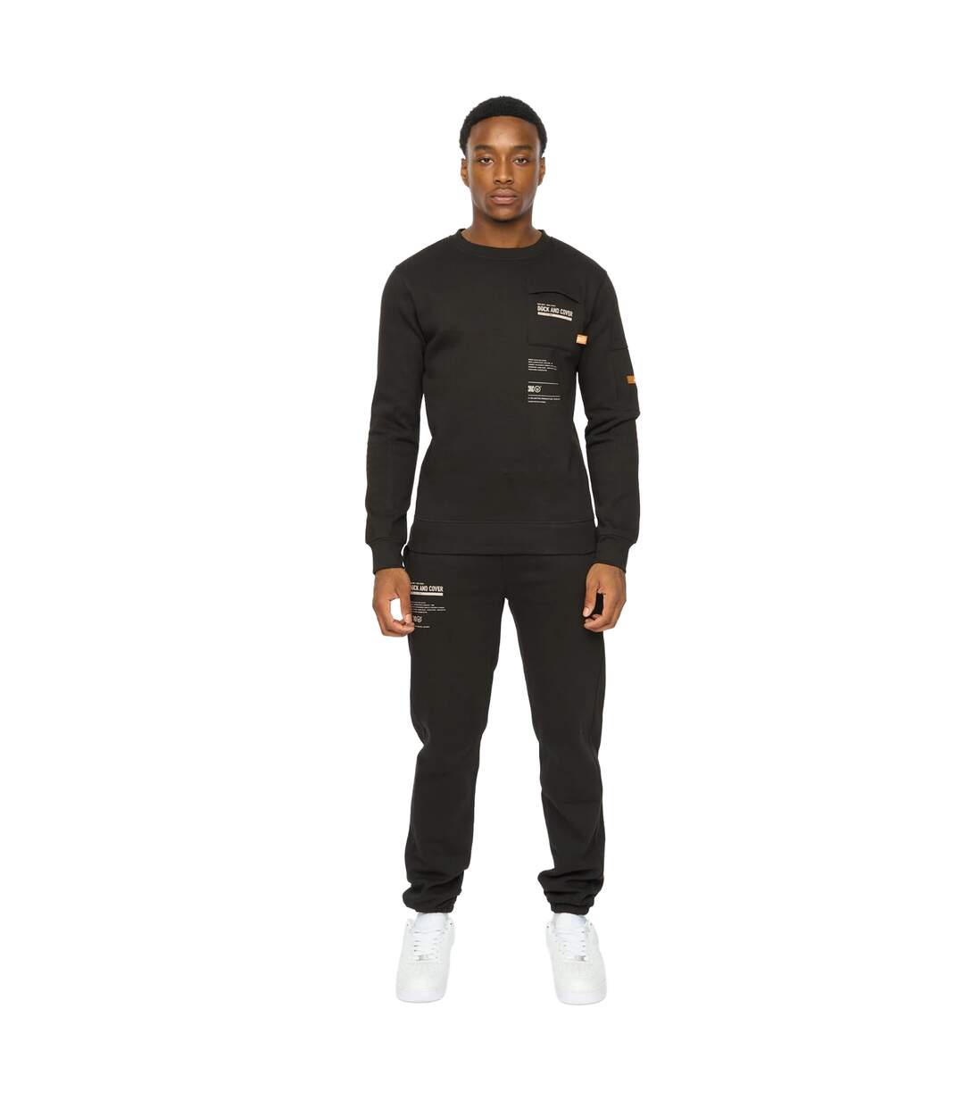 Sweat Applewood Homme Noir Duck And Cover-4