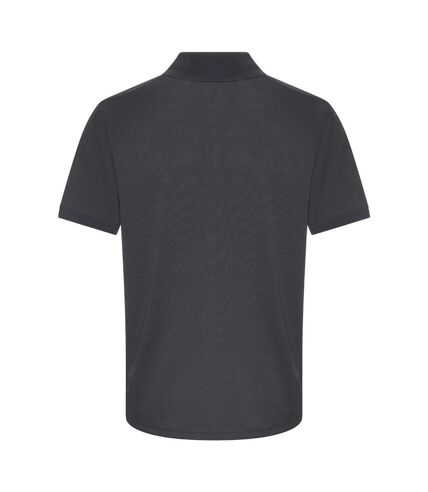 PRO RTX Mens Pro Piqué Moisture Wicking Polo Shirt (Solid Grey)