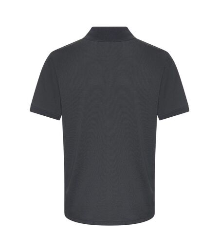 PRO RTX Mens Pro Piqué Moisture Wicking Polo Shirt (Solid Grey)