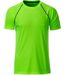 Maillot running respirant - Homme - JN496 - vert vif