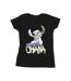 Disney Femmes/Les femmes Lilo And Stitch Ohana Graffiti Cotton T-Shirt (Noir) - UTBI25877-1