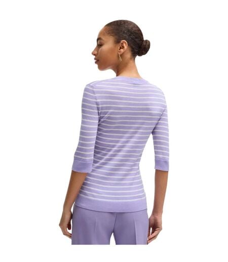 Sweat Style À Rayures Faleenas1 Femme Violet Boss