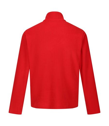 Great outdoors mens thompson half zip fleece top danger red/navy Regatta