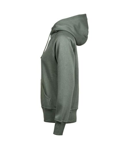 Tee Jays Womens/Ladies Raglan Hooded Sweatshirt (Leaf Green)
