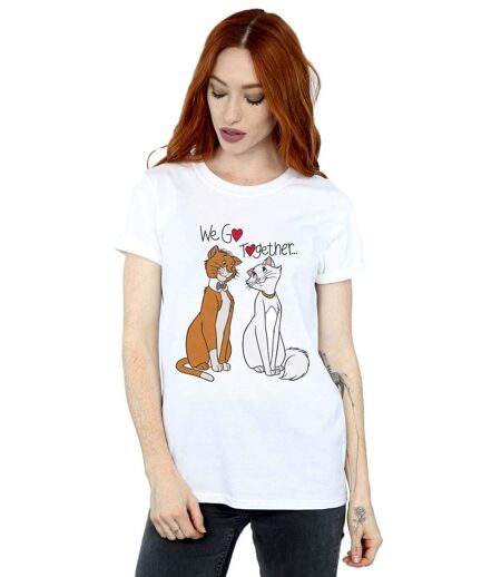 Disney - T-shirt THE ARISTOCATS WE GO TOGETHER - Femme (Blanc) - UTBI18318