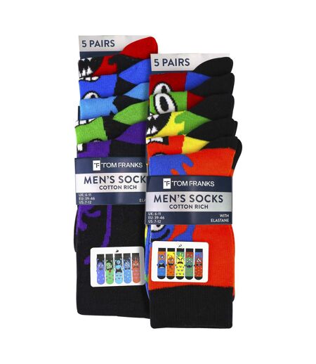 Sock Snob – Lot De 10 Chaussettes Homme Coton Motifs Fantaisie Quotidien