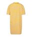 Robe T-shirt Motif/style Rayé Femme Blanc Mangue Urban Classics-3