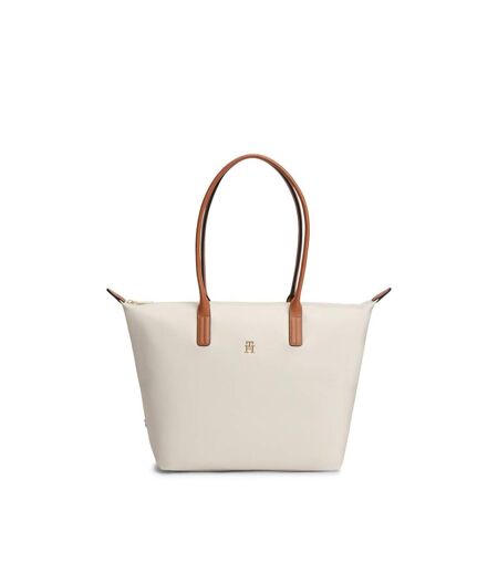Tote Bag Motif/style Monogramme Popette Taille Unique Beige Tommy Hilfiger