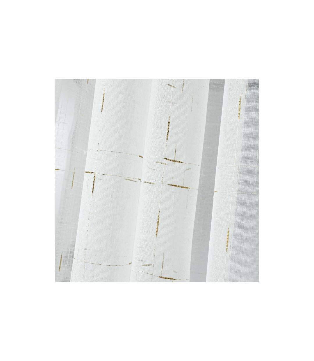 Rideau Voilage à Œillets Dixiea 140x240cm Or-2