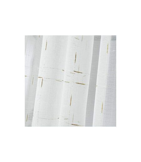 Rideau Voilage à Œillets Dixiea 140x240cm Or