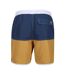 Mens Benicio Swim Shorts Dark Denim Gold Straw Regatta-2