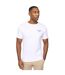 T-shirt Summevibe Homme Blanc Crosshatch-2