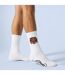 5 Pairs Men White Crew Socks Lightweight Sport Socks-3