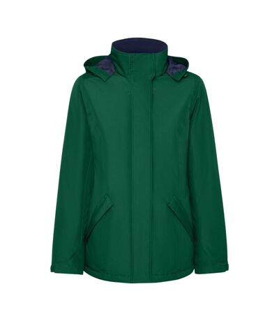 Womens/ladies america padded parka bottle green Roly
