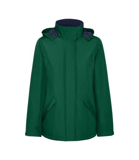 Womens/ladies america padded parka bottle green Roly