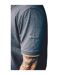 Mens Contrast Pique Polo Shirt Grey Worktough-2