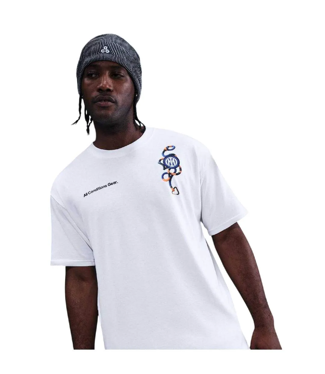 T-shirt Motif/style Inter Milan Acg Adulte Blanc Bleu Nike-3