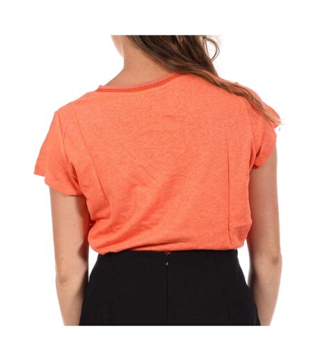 T-Shirt corail femme freeman t. porter ribbon