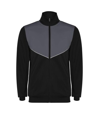 Unisex adult evans tracksuit ebony Roly