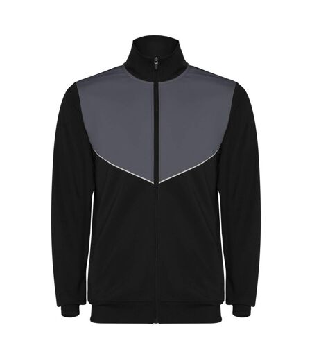 Unisex adult evans tracksuit ebony Roly