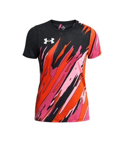 T-shirt manches courtes pro runner femme noir Under Armour