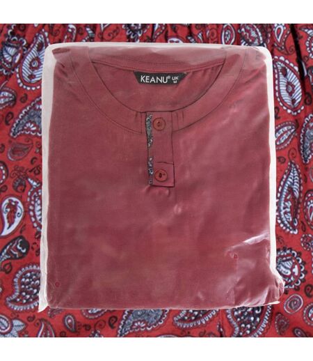 Ensemble De Pyjama Court Homme Rouge Keanu