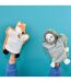 Doudou polyester 2 en 1 collection LES MARIONNETTES Renard-2