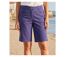 MAYFLOWER Bermuda en coton stretch Marine : confort et détails scintillants-1