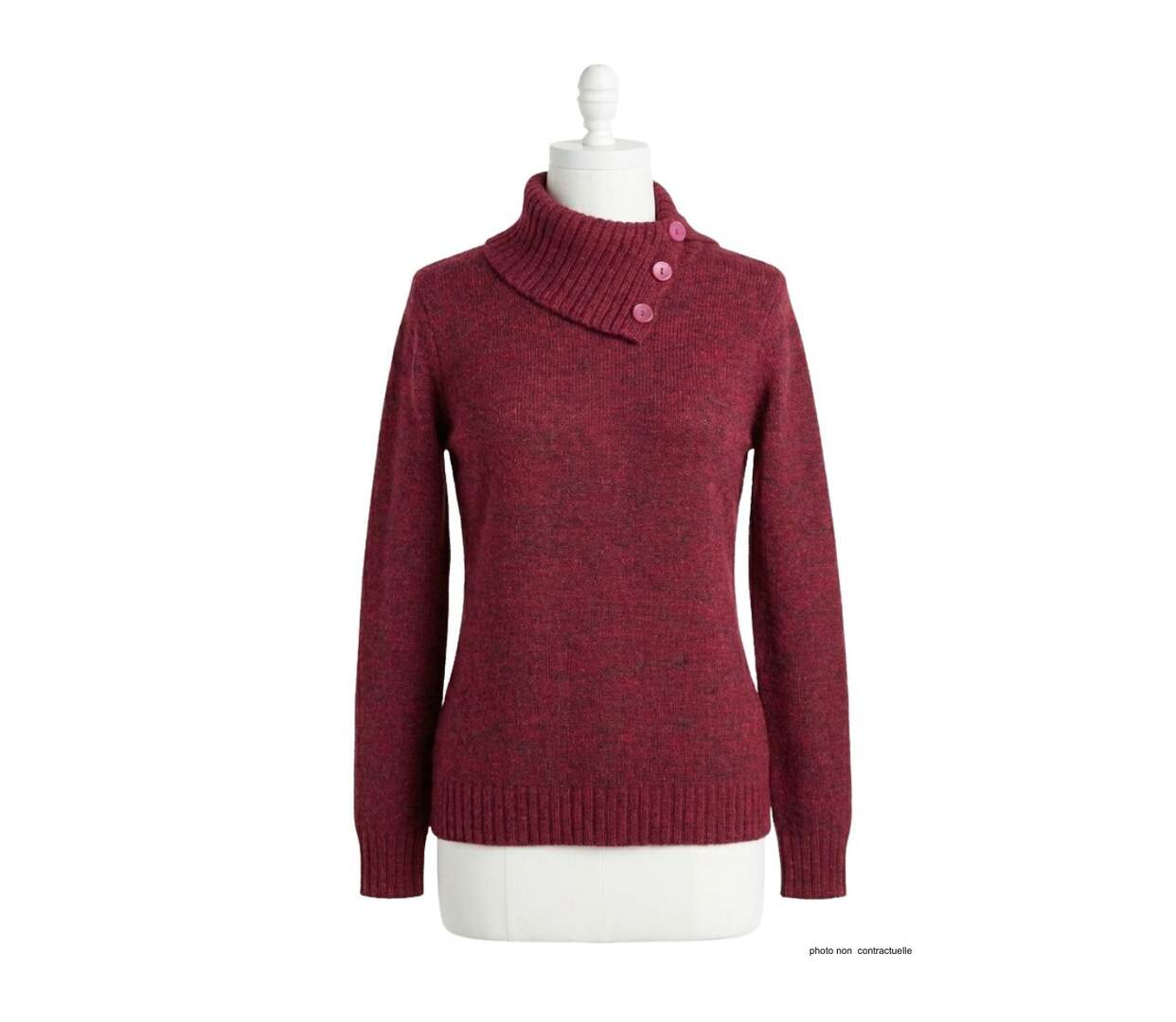 Pull Col Cassé Femme Mayflower DEFI2R Modulable-2